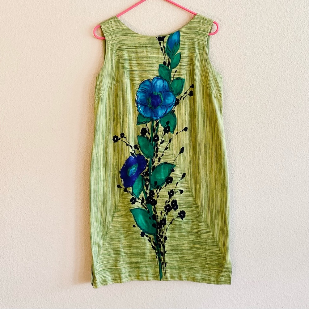 Dress ~ Vintage ~ Sleeveless ~ Lined ~ WPL 12010 ~ Screen Printed ~ 12 or 14